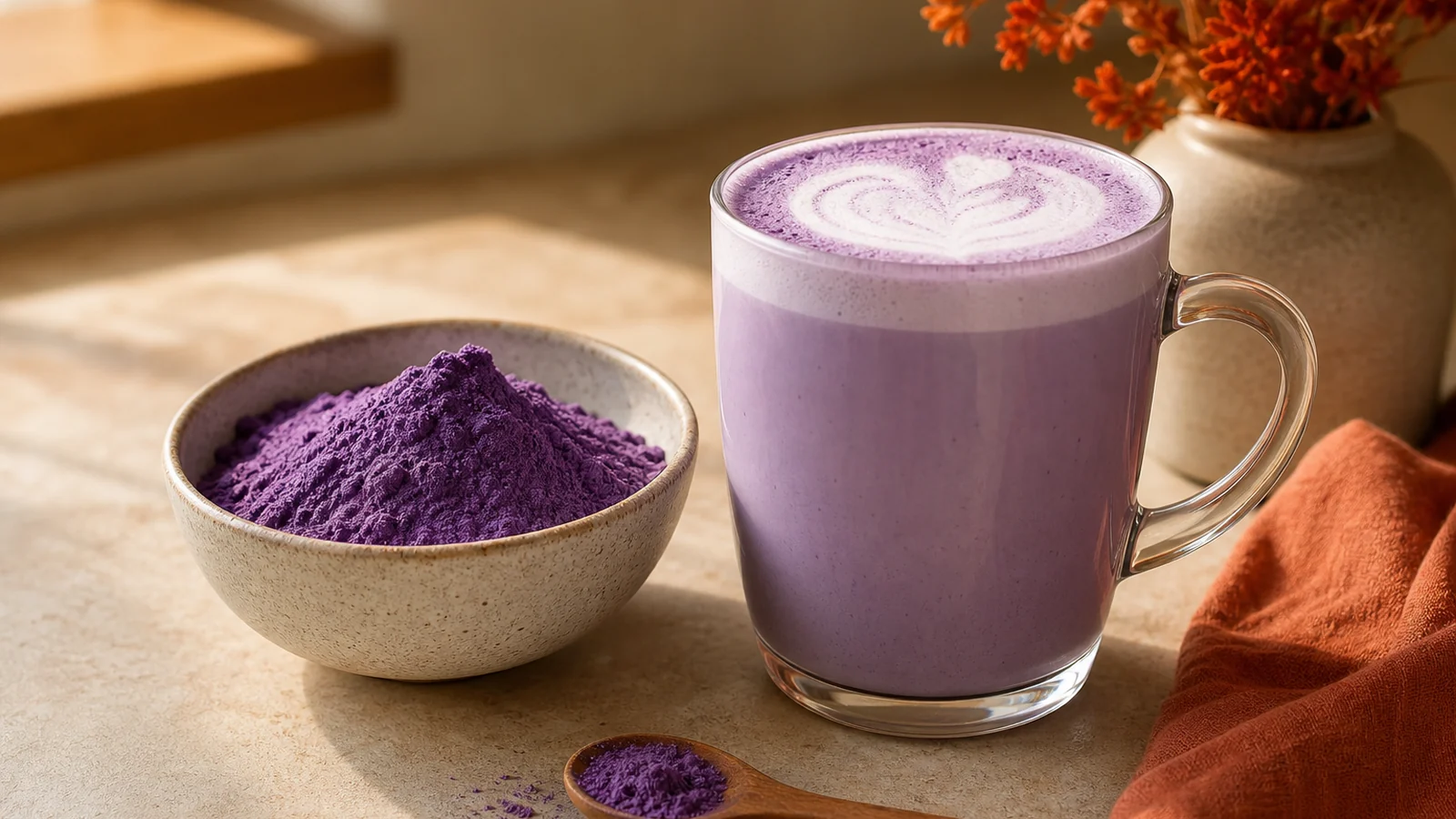 Poudre d’ube bienfaits : goût, couleur et usages